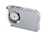 Horloge de bureau décorative en verre